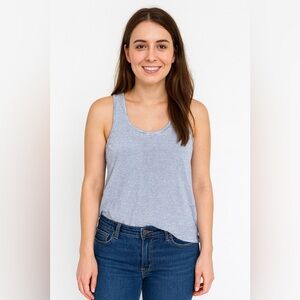 J Crew Gray Linen Sleeveless Tank Top